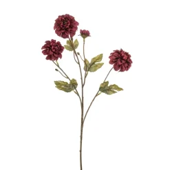 Dahlia spray burgundy 65cm