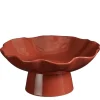 Decoratie schaal rood - h15,5xd34,5cm