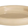 Decoratie bord beige - h4,5xd32cm