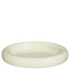 Decoratie bord off white - h4,5xd28cm
