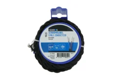 Decoratief Snoer 2 x 0,75mm2 Zwart Gewikkeld 5 Meter