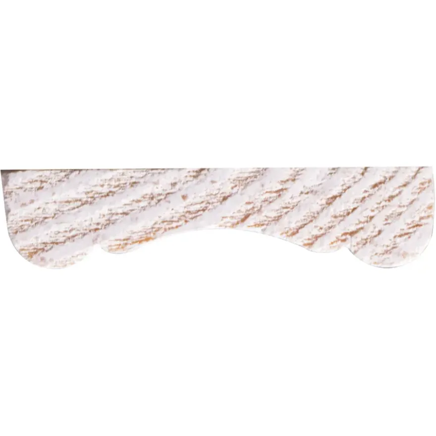 Decorlijst grenen wit gegrond 8x34 mm 270 cm