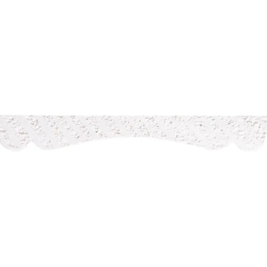 Decorlijst grenen wit gegrond 8x57mm 270cm
