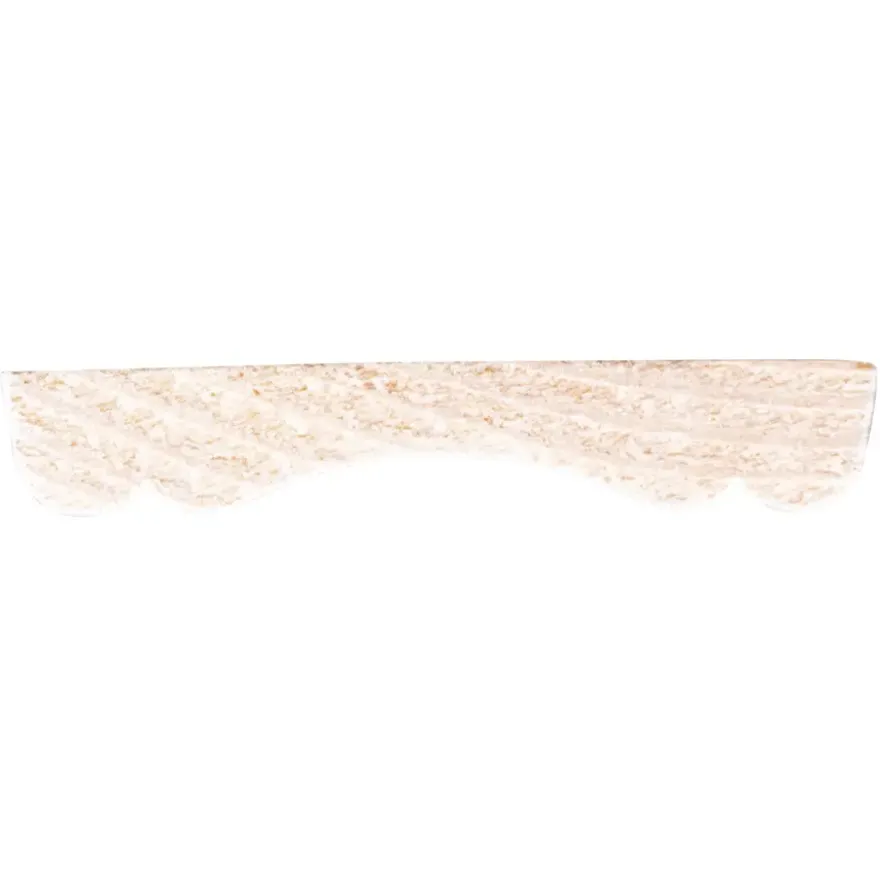 Decorlijst grenen wit gelakt 8x46mm 270cm