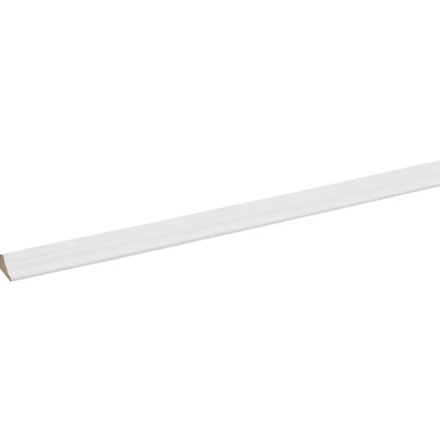 Decorlijst MDF wit folie 9x22 mm lengte 260 cm