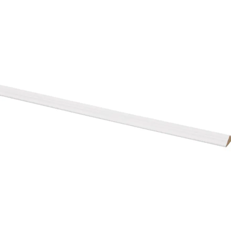 Decorlijst zelfklevend MDF wit folie 9x22 mm 260 cm