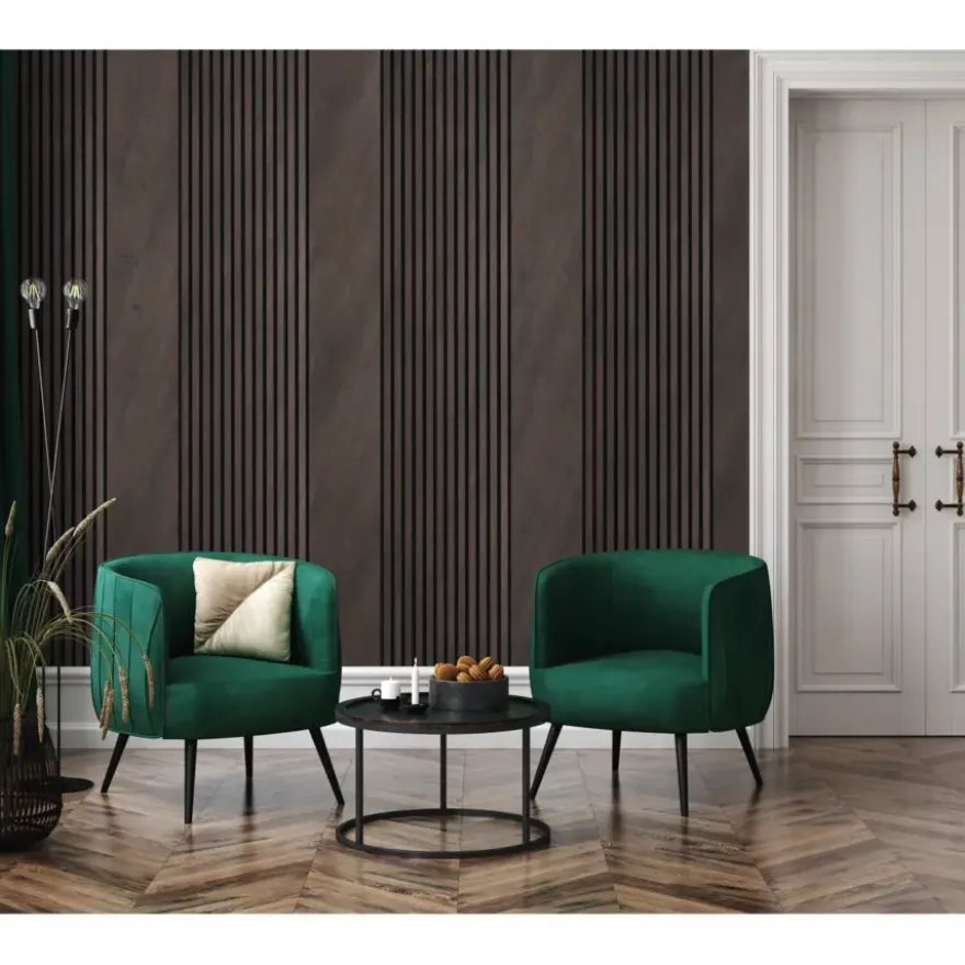 Decorpaneel koper voor lattenwand 260x26cm, dikte 22 mm, 1,35m²