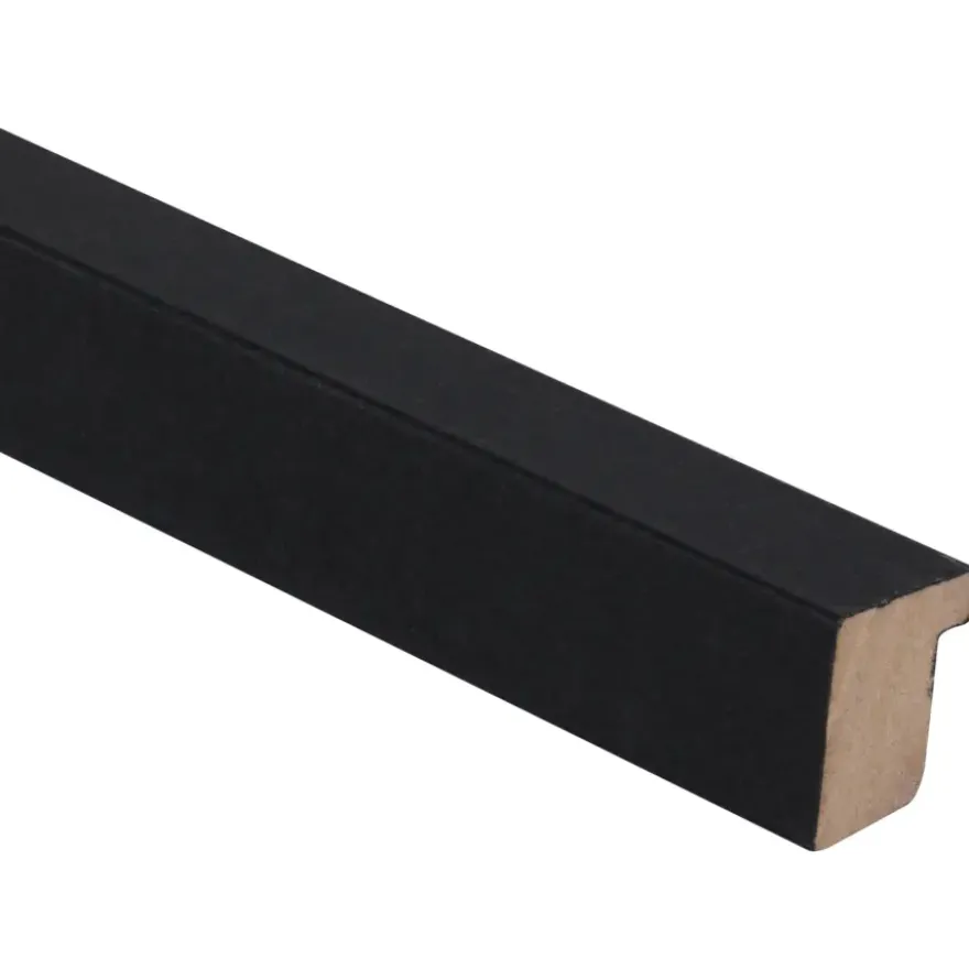 Decowall Acoustic eindprofiel zwart 260cm