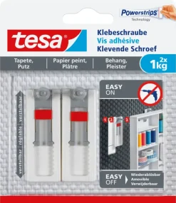 De Tesa Verstelbare Klevende Schroef voor Behang & Pleisterwerk