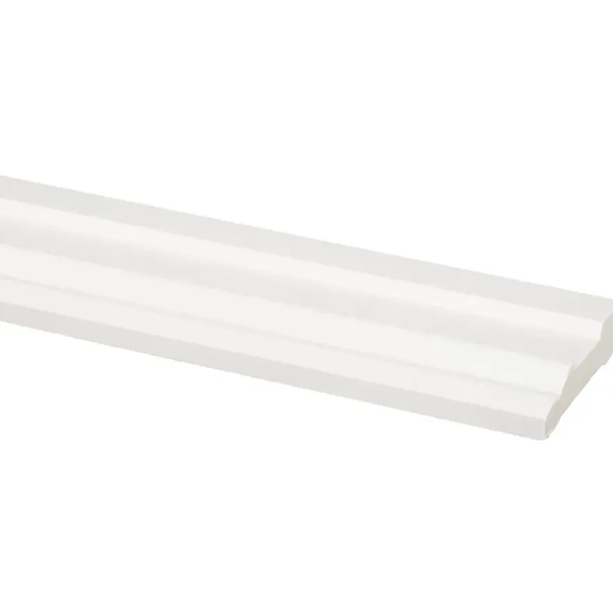 Deurlijst grenen wit gelakt 15x57mm 270cm