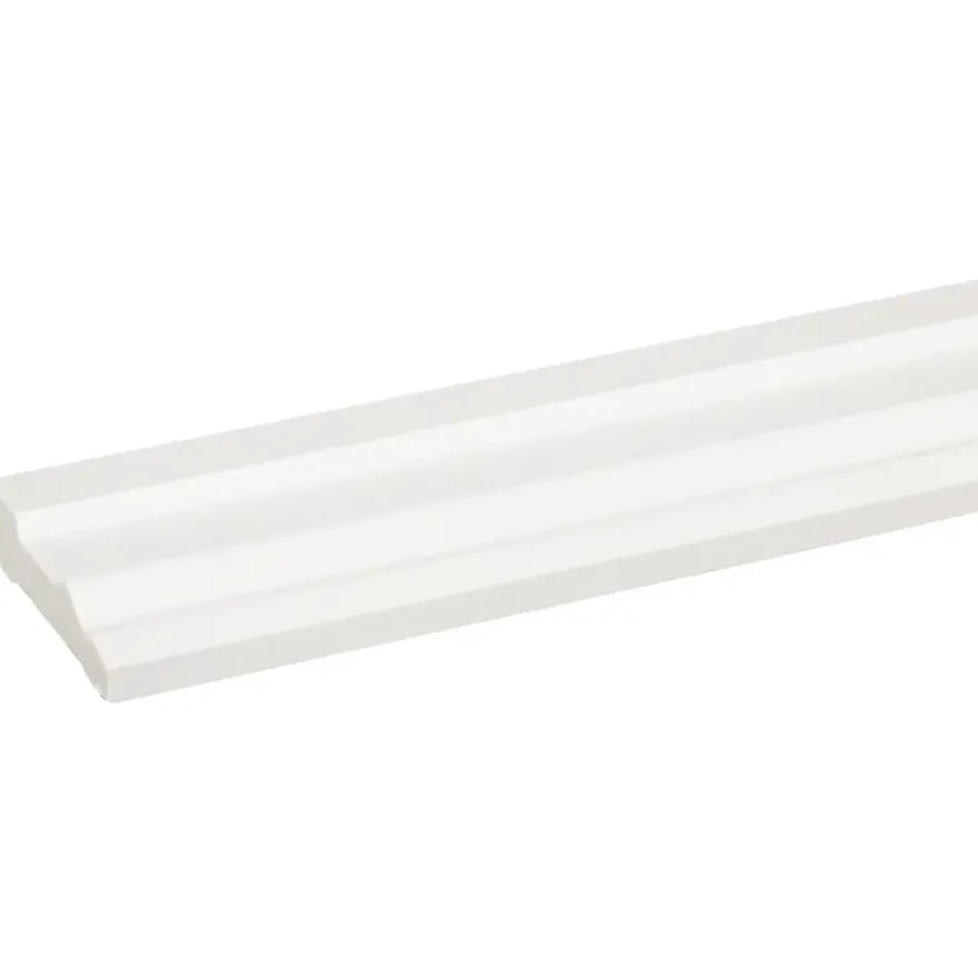 Deurlijst grenen wit gelakt 15x57mm 270cm