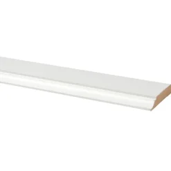 Deurlijst MDF wit folie 12x68 mm lengte 260 cm