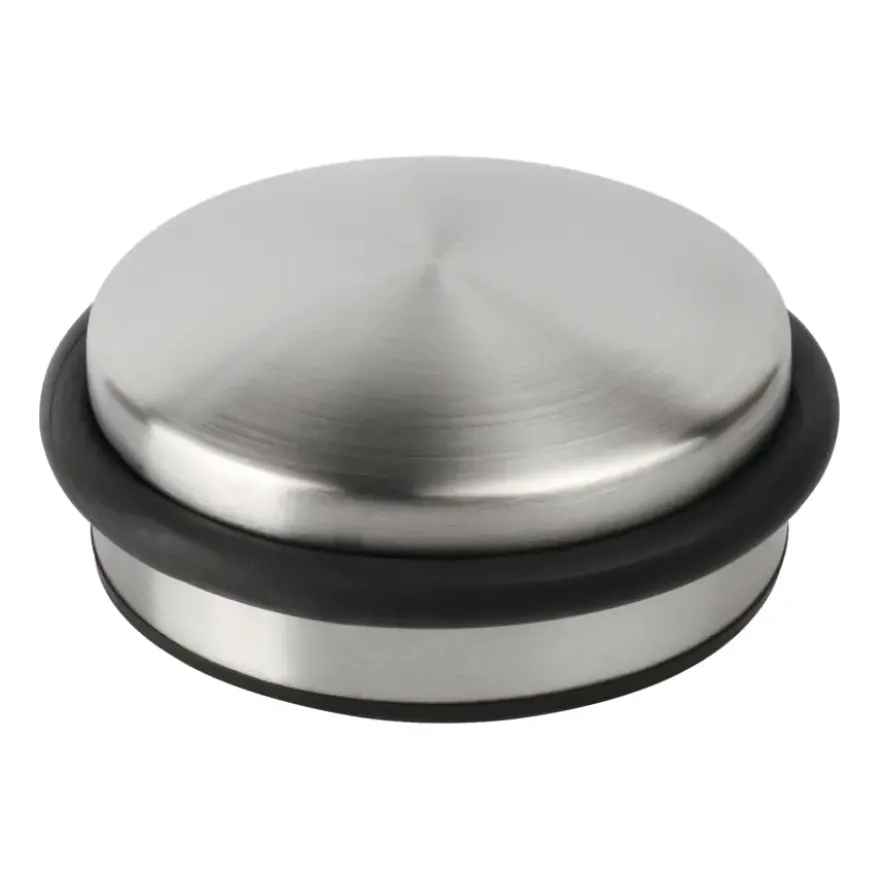 Deurstopper 100mm 800 gram inox look