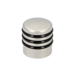 Deurstopper Ton mat nikkel / PVC 28 mm