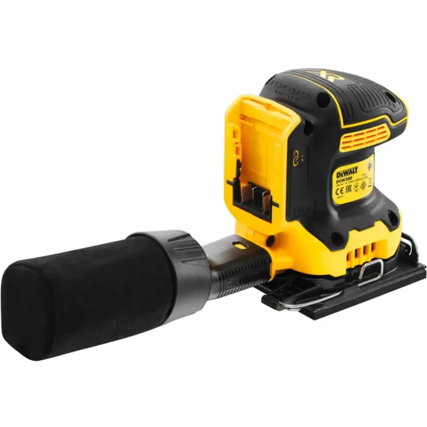 DeWalt 18V XR vlakschuurmachine brushless DCW200N-XJ (zonder accu)