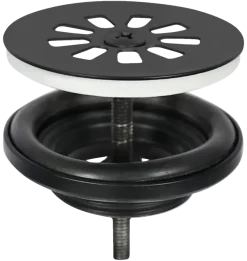 Differnz fonteinafvoerplug mat zwart