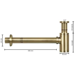 Differnz sifon mat goud