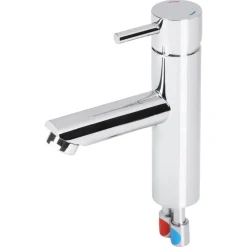 Differnz wastafelkraan met hendel chroom