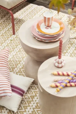 Dinerbord fruit oranje - h2,5xd26 cm