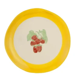 Dinerbord fruit geel - h2,5xd26 cm