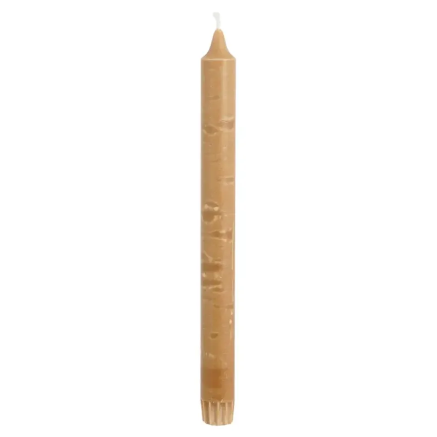 Dinerkaars stearine bruin - h25xd2,2cm