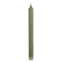 Dinerkaars stearine d.groen- h25xd2,2cm