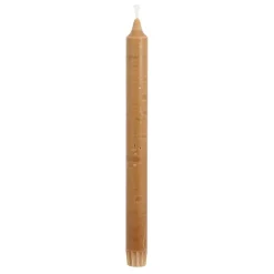 Dinerkaars stearine donker bruin 6 stuks - h24xd2,2cm