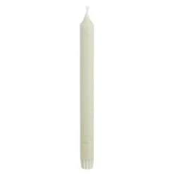 Dinerkaars stearine l.groen 24 stuks display - h25xd2,2cm
