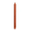 Dinerkaars stearine terra 6 stuks - h24xd2,2cm