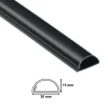 D-line kabelgoot halfrond zwart 30/15 mm 2 meter