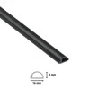 D-line kabelgoot halfrond zwart 16/8 mm 2 meter