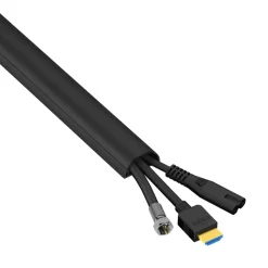 D-line kabelgoot halfrond zwart 30/15 mm 1 meter