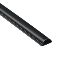 D-line kabelgoot halfrond zwart 30/15 mm 1 meter