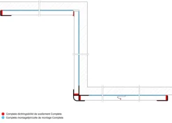 Douchepaneel Vieste 242x60 cm