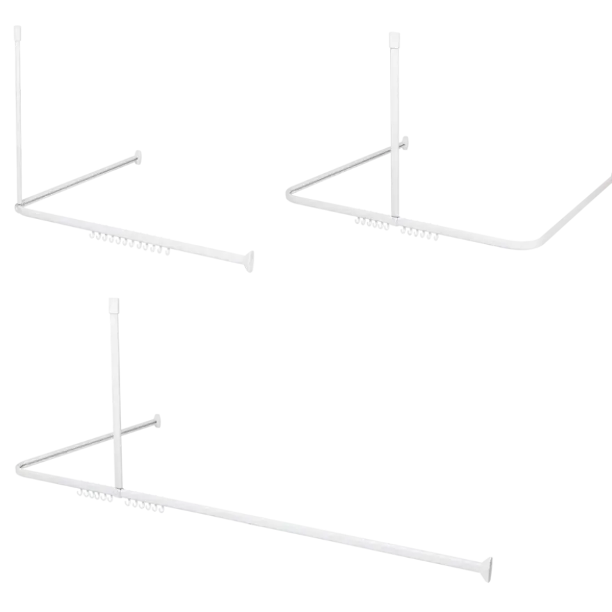 Douchestang Easy Roll 90x90x90cm wit