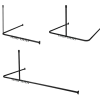 Douchestang Easy Roll 90x90x90cm zwart