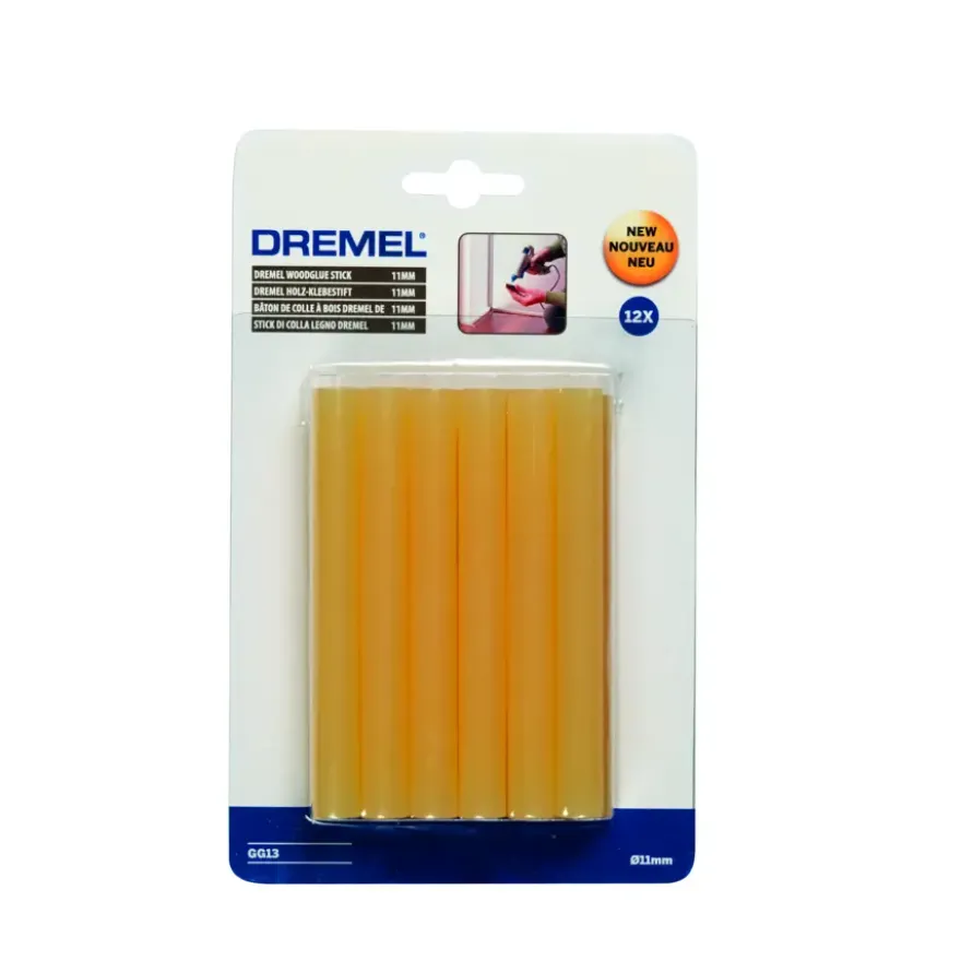 Dremel lijmsticks GG13 voor dremel lijmpistool 940 - 12 stuks - 11 mm
