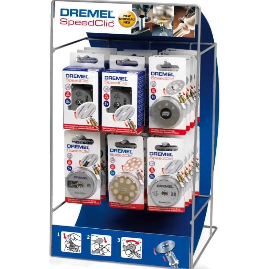 Dremel multitool accessoire - EZ speedclic dunne snijschijf SC409 - 5-stuks - 38 mm
