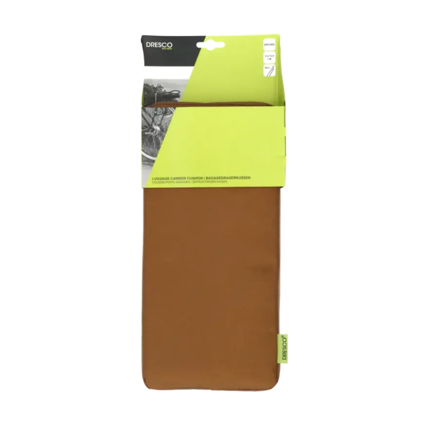 Dresco bagagedragerkussen bruin