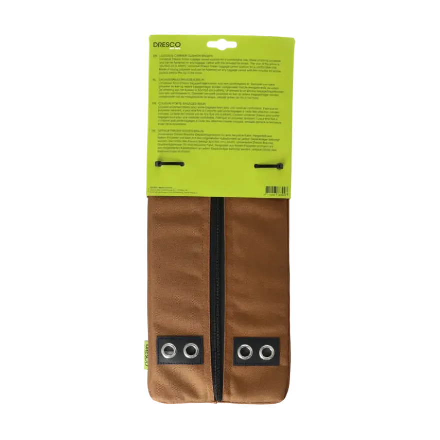 Dresco bagagedragerkussen bruin