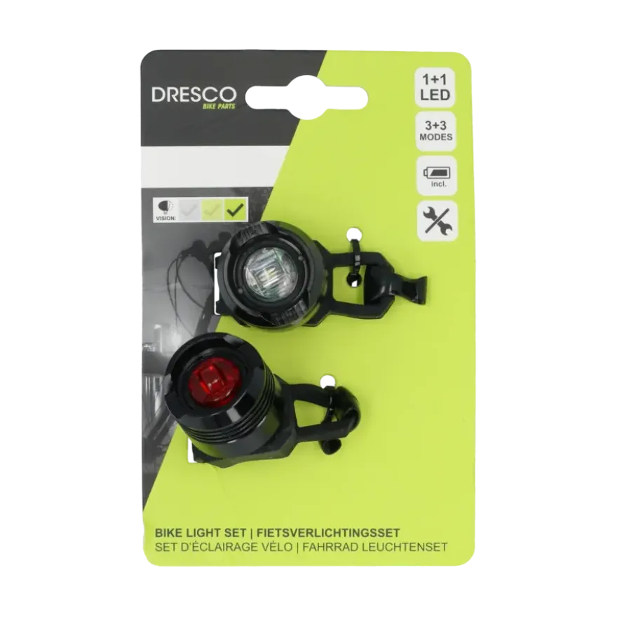 Dresco Bullet fietsverlichtingsset