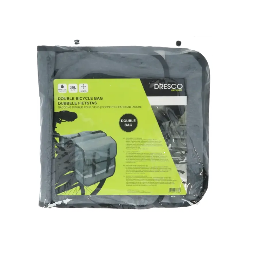 Dresco dubbele fietstas 36L