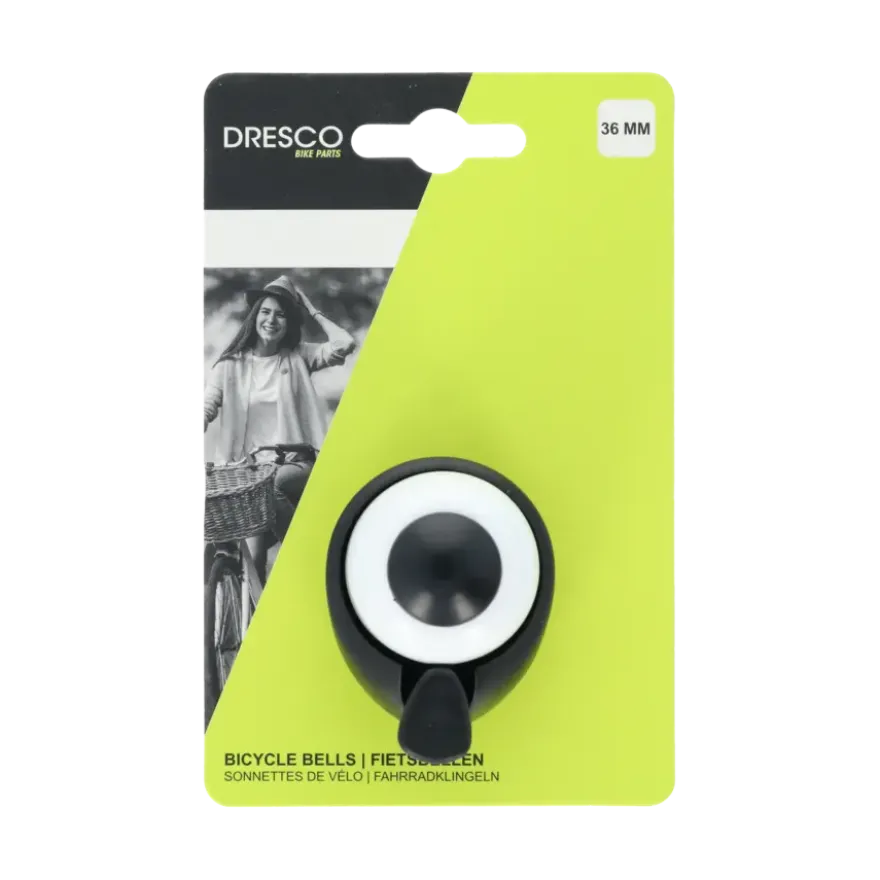 Dresco fietsbel bella mini wit