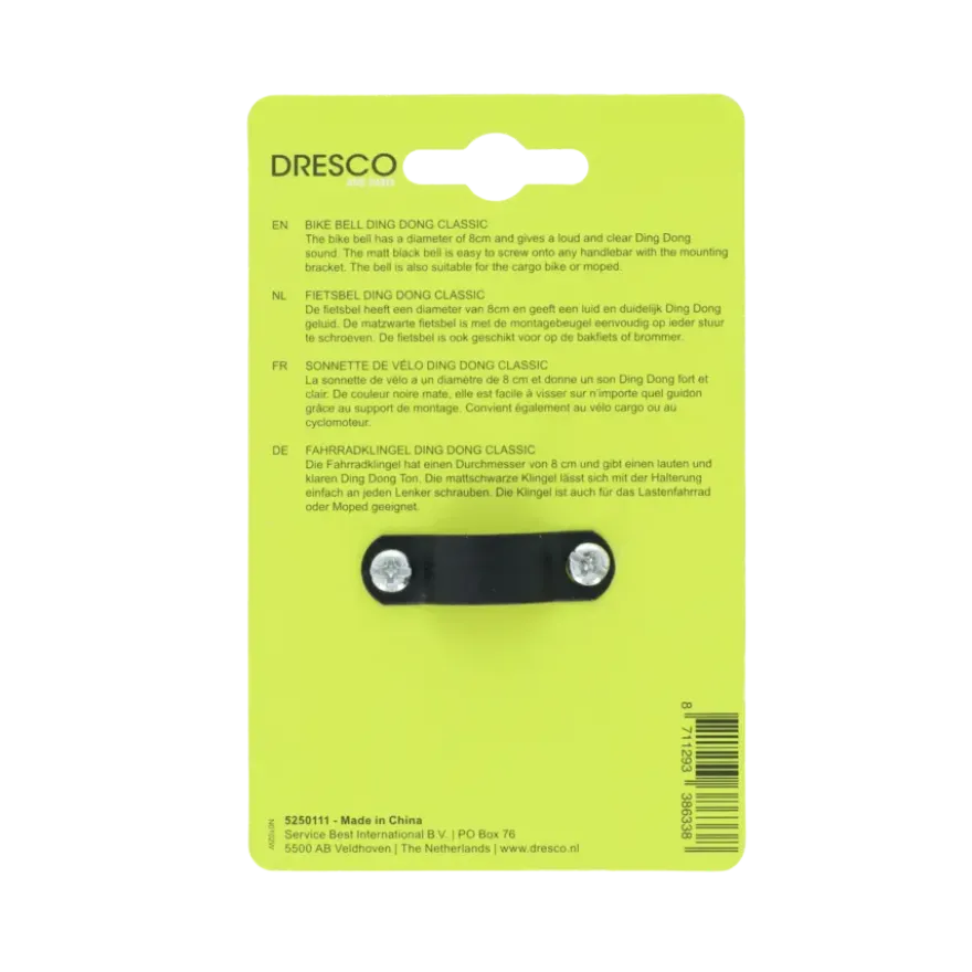 Dresco fietsbel dingdong classic