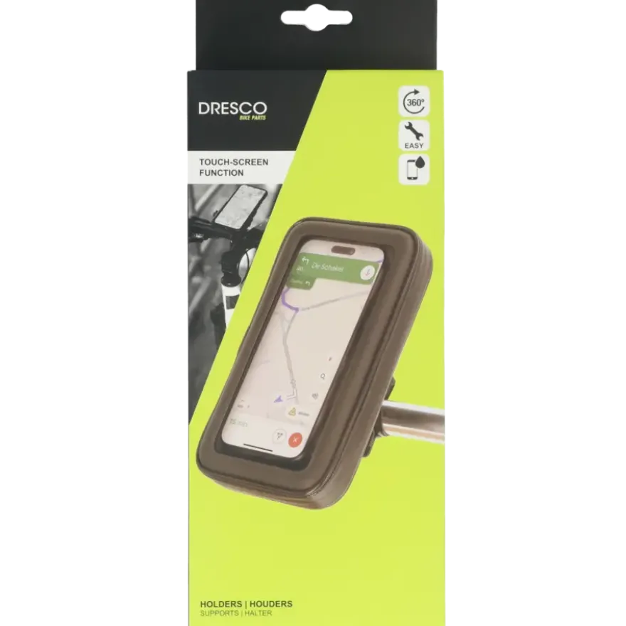 Dresco waterdichte smartphone houder fiets