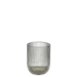 Drinkglas geribbeld - h9,5xd7,5 cm
