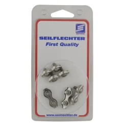 Dubbele staaldraadklemmen 4mm 5 stuks