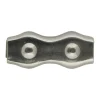 Dubbele staaldraadklem 5mm