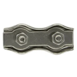Dubbele staaldraadklem 5mm