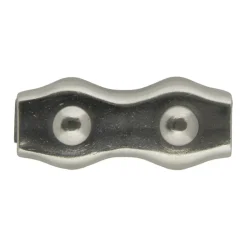 Dubbele staaldraadklem 8mm